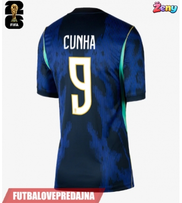 Lacne Ženy Futbalové dres Brazília Matheus Cunha #9 MS 2026 Krátky Rukáv - Preč